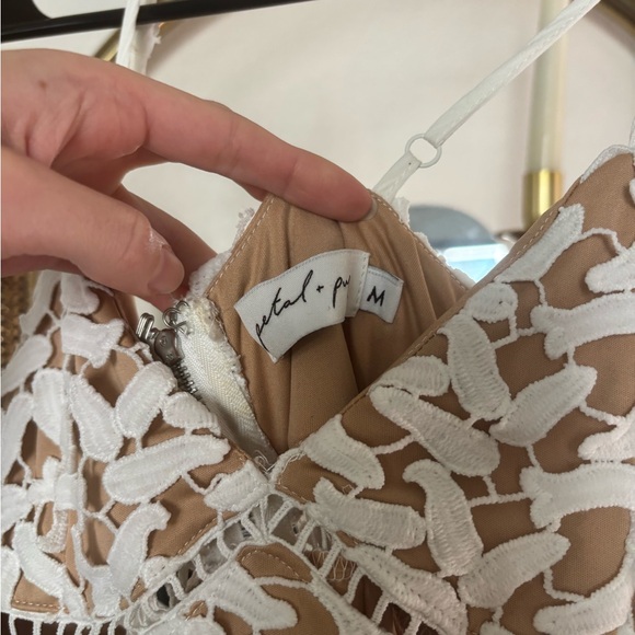 Petal & Pup Cream and White Lace Dress - Picture 5 of 5